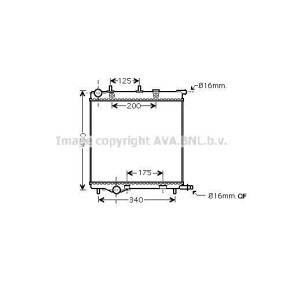 Achetez des Radiateur du moteur AVA COOLING SYSTEMS PEA2289 à prix pour 76,55 €