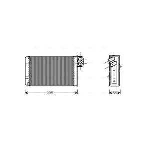 PEUGEOT Wärmetauscher, Innenraumheizung von AVA COOLING SYSTEMS