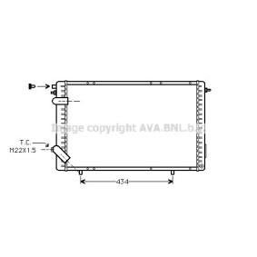 Achetez des Radiateur du moteur AVA COOLING SYSTEMS RT2172 à prix pour 186,93 €