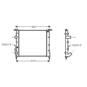 Acquista Radiatore motore da AVA COOLING SYSTEMS RT2260 a buon mercato per soli 99,40 €