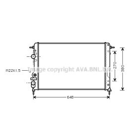 Acquista Radiatore motore da AVA COOLING SYSTEMS RT2266 a buon mercato per soli 66,26 €