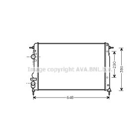 Achetez des Radiateur du moteur AVA COOLING SYSTEMS RT2312 à prix pour 92,24 €
