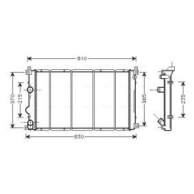 Achetez des Radiateur du moteur AVA COOLING SYSTEMS RT2361 à prix pour 310,16 €