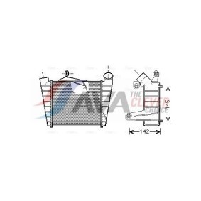 Kjøp Intercooler av AVA COOLING SYSTEMS RT4390 til den lave prisen 2865,98 NOK