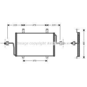 Klimakondensator für OPEL von AVA COOLING SYSTEMS