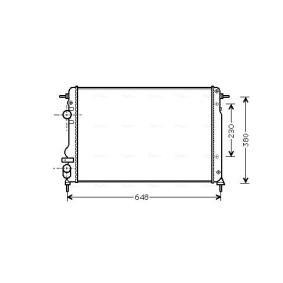 Achetez des Radiateur du moteur AVA COOLING SYSTEMS RTA2312 à prix pour 104,33 €