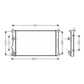 Achetez des Radiateur du moteur AVA COOLING SYSTEMS RTA2321 à prix pour 72,10 €