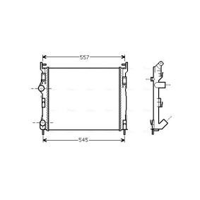 Achetez des Radiateur du moteur AVA COOLING SYSTEMS RTA2326 à prix pour 142,36 €