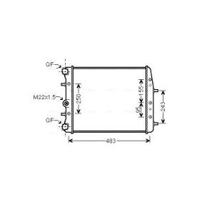 Achetez des Radiateur du moteur AVA COOLING SYSTEMS SAA2005 à prix pour 43,41 €