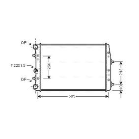 Achetez des Radiateur du moteur AVA COOLING SYSTEMS SAA2010 à prix pour 96,45 €