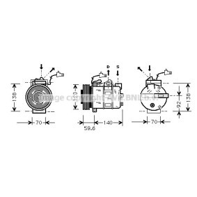 Acquista Compressore aria condizionata da AVA COOLING SYSTEMS SBK065 a buon mercato per soli 275,10 €