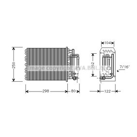 Kjøp Fordamper, klimaanlegg av AVA COOLING SYSTEMS SBV049 til den lave prisen 1233,57 NOK