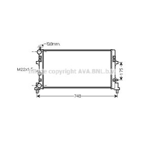 Achetez des Radiateur du moteur AVA COOLING SYSTEMS ST2037 à prix pour 75,06 €