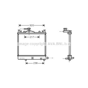 Comprar Radiador, refrigeración del motor de AVA COOLING SYSTEMS SZ2057 a bajo precio de 91,66 €