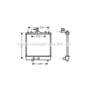 Comprar Radiador, refrigeración del motor de AVA COOLING SYSTEMS SZ2061 a bajo precio de 68,27 €
