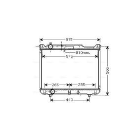 Achetez des Radiateur du moteur AVA COOLING SYSTEMS SZ2099 à prix pour 163,63 €