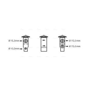 Expansionsventil, Klimaanlage von AVA COOLING SYSTEMS TO1070