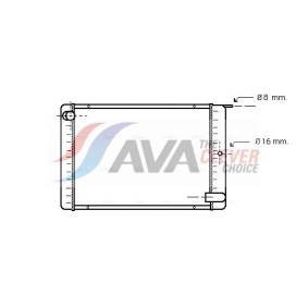 Achetez des Radiateur du moteur AVA COOLING SYSTEMS TO2187 à prix pour 309,32 €