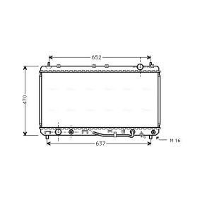 Achetez des Radiateur du moteur AVA COOLING SYSTEMS TO2232 à prix pour 220,56 €