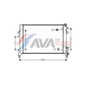 Achetez des Radiateur du moteur AVA COOLING SYSTEMS TO2240 à prix pour 105,87 €