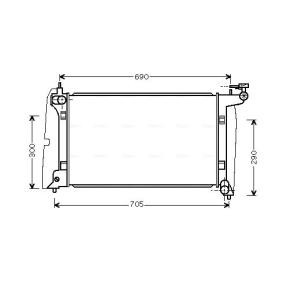 Achetez des Radiateur du moteur AVA COOLING SYSTEMS TO2302 à prix pour 160,29 €