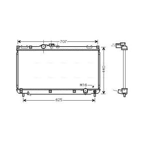 Achetez des Radiateur du moteur AVA COOLING SYSTEMS TO2321 à prix pour 232,14 €