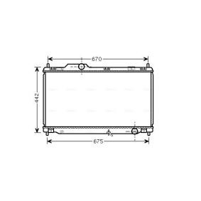 Achetez des Radiateur du moteur AVA COOLING SYSTEMS TO2461 à prix pour 166,15 €