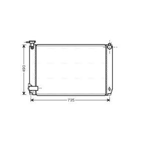 Achetez des Radiateur du moteur AVA COOLING SYSTEMS TO2462 à prix pour 291,13 €
