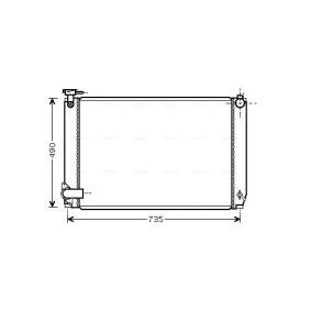 Achetez des Radiateur du moteur AVA COOLING SYSTEMS TO2463 à prix pour 248,45 €