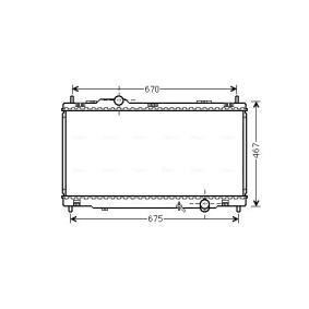 Achetez des Radiateur du moteur AVA COOLING SYSTEMS TO2495 à prix pour 204,69 €