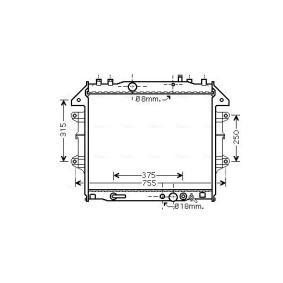 Acquista Radiatore motore da AVA COOLING SYSTEMS TO2496 a buon mercato per soli 264,46 €