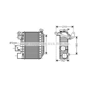 Achetez des Intercooler AVA COOLING SYSTEMS TO4365 à prix pour 136,03 €