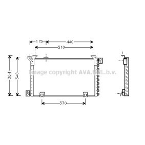 Klimakondensator von AVA COOLING SYSTEMS TO5194