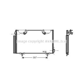 Achetez des Condenseur, climatisation AVA COOLING SYSTEMS TO5328 à prix pour 104,09 €