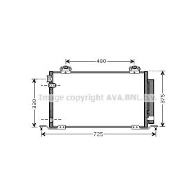 Achetez des Condenseur, climatisation AVA COOLING SYSTEMS TO5393 à prix pour 116,52 €