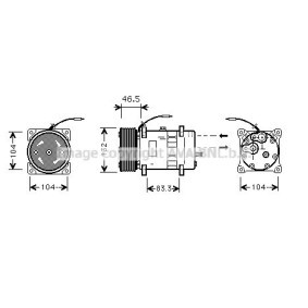 Klimakompressor von AVA COOLING SYSTEMS VLK037