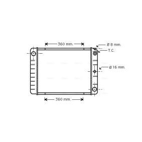 Achetez des Radiateur du moteur AVA COOLING SYSTEMS VO2027 à prix pour 196,94 €