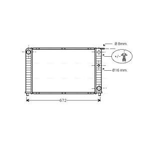 Achetez des Radiateur du moteur AVA COOLING SYSTEMS VO2088 à prix pour 215,77 €