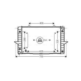 Acquista Radiatore motore da AVA COOLING SYSTEMS VO2093 a buon mercato per soli 282,60 €