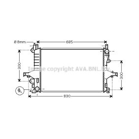 Acquista Radiatore motore da AVA COOLING SYSTEMS VO2114 a buon mercato per soli 107,90 €