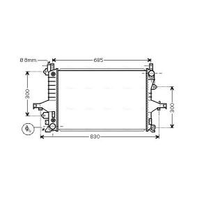 Acquista Radiatore motore da AVA COOLING SYSTEMS VO2115 a buon mercato per soli 115,29 €