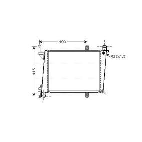 Acquista Radiatore motore da AVA COOLING SYSTEMS VO2127 a buon mercato per soli 106,10 €