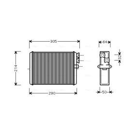 VOLVO Wärmetauscher, Innenraumheizung von AVA COOLING SYSTEMS