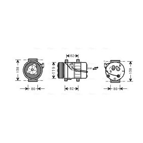 Klimakompressor von AVA COOLING SYSTEMS VOK054