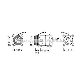 Acquista Compressore aria condizionata da AVA COOLING SYSTEMS VOK057 a buon mercato per soli 390,35 €