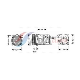 Klimakompressor von AVA COOLING SYSTEMS VOK095