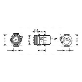 Acquista Compressore aria condizionata da AVA COOLING SYSTEMS VOK113 a buon mercato per soli 444,95 €