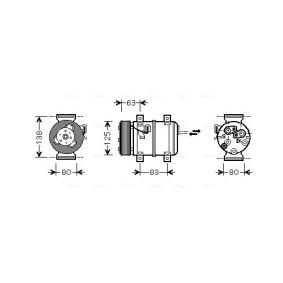 Acquista Compressore aria condizionata da AVA COOLING SYSTEMS VOK120 a buon mercato per soli 572,08 €