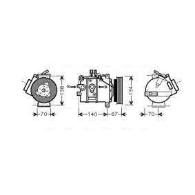 Acquista Compressore aria condizionata da AVA COOLING SYSTEMS VOK142 a buon mercato per soli 503,01 €