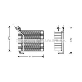 Verdampfer, Klimaanlage von AVA COOLING SYSTEMS VOV025